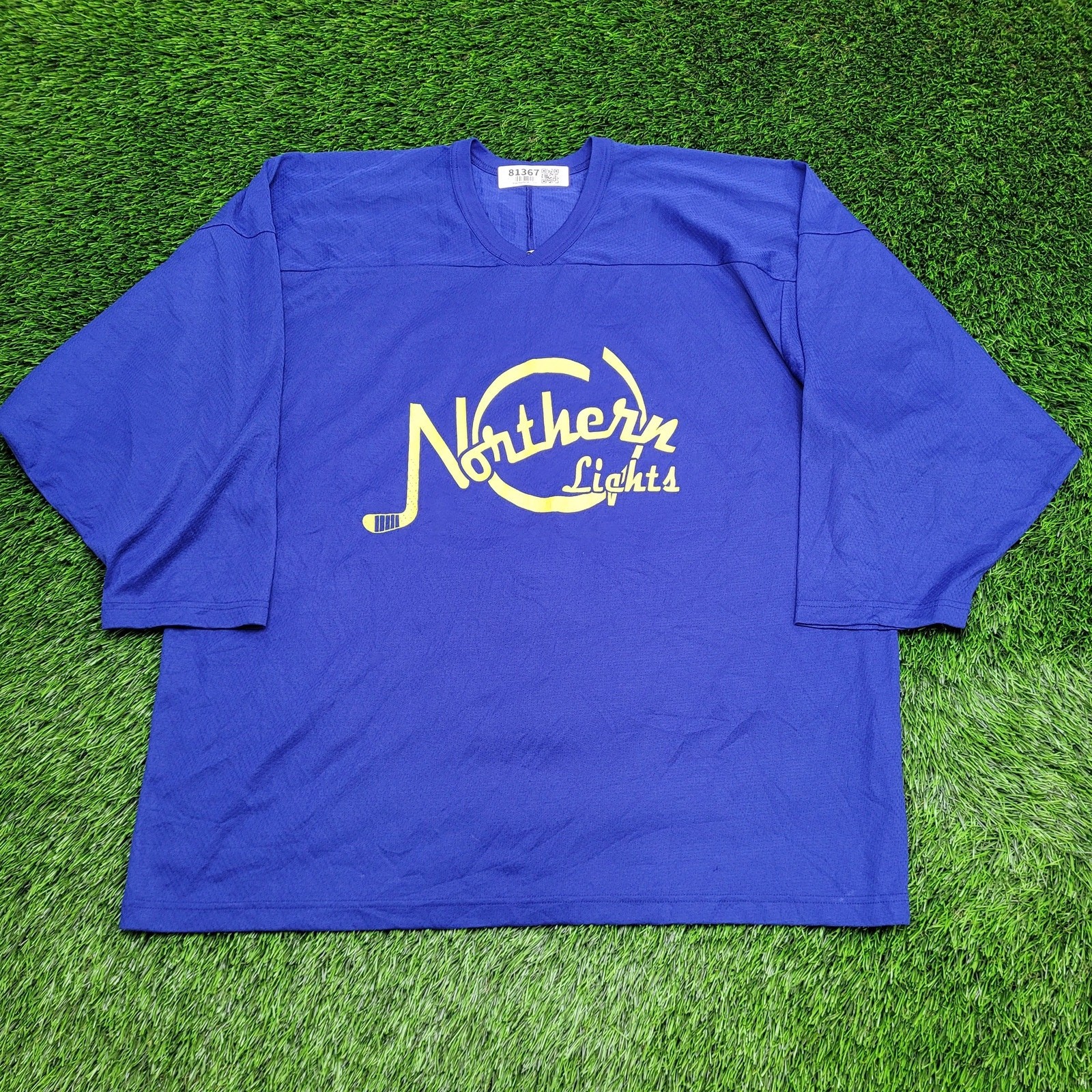VTG Northern Light CCM Hockey Jersey Shirt 3XL 28x31 Blue gallery