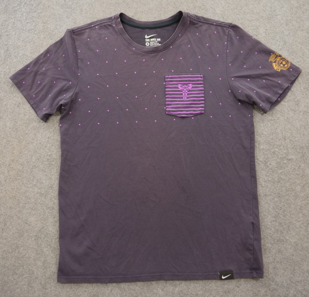 Nike Kobe Bryant Shirt Mens Medium Purple Black Mamba Medium Dri-Fit Tee
