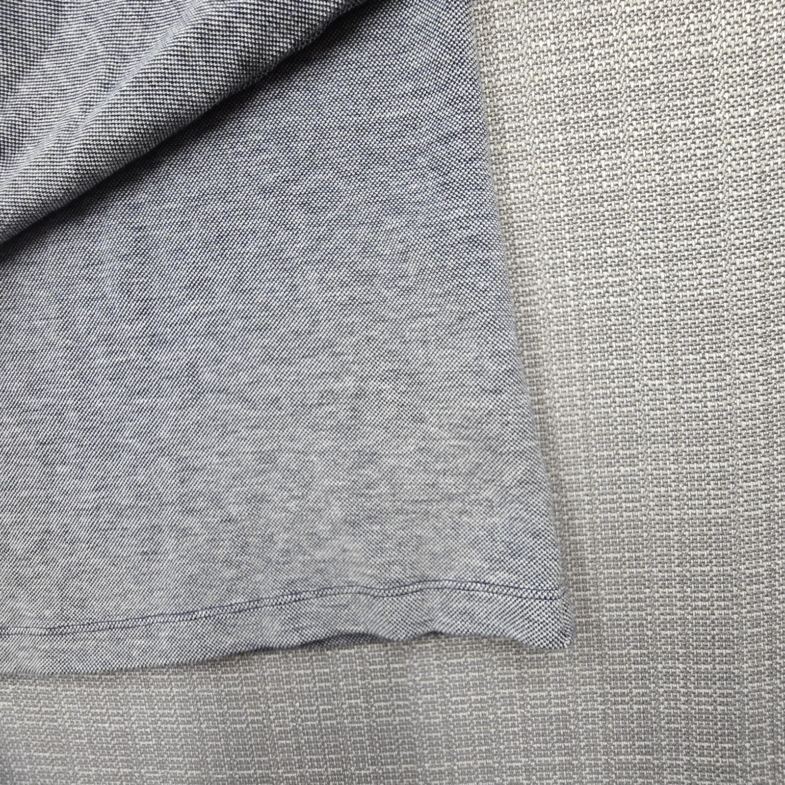 UNTUCKit Shirt Mens Medium Blue Long Sleeve Cascudo Henley Herringbone Knit gallery