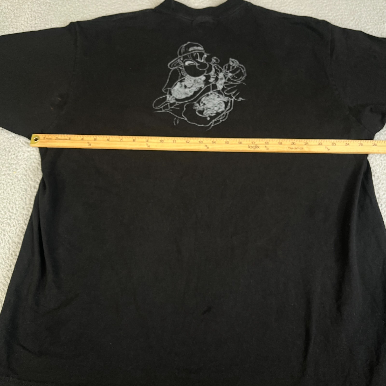 Vintage Tattoo Popeye T Shirt 2XL Black Y2K Bling Punk Emo Goth Grunge Gangster gallery