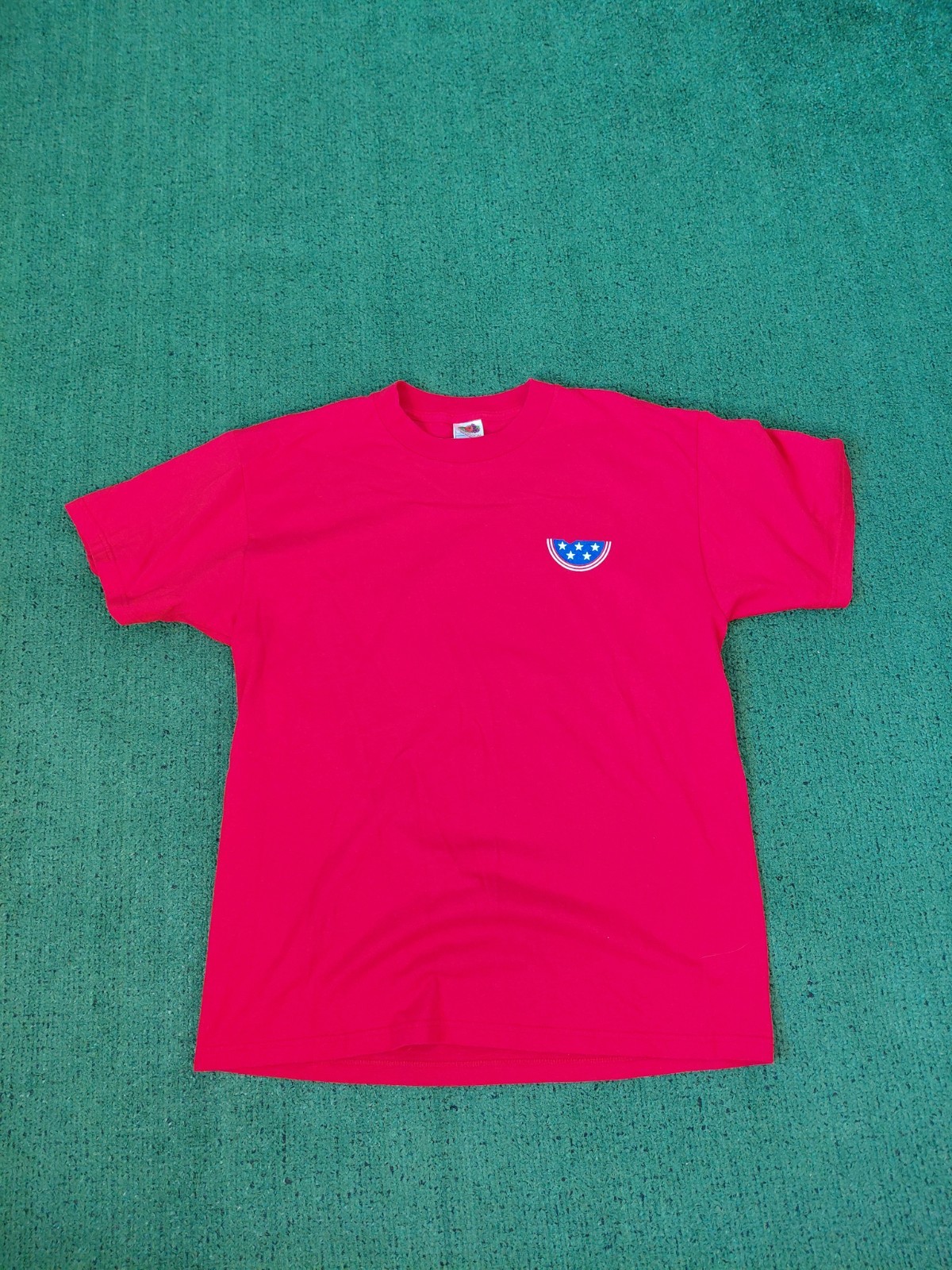 VINTAGE 2004 July 4th Watermelon 5k Race Running Y2K Red T Shirt Sz Large gallery