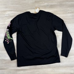Chubbies The Airborne Black Pocket Long Sleeve Weekend Print Preppy Mens Med NWT