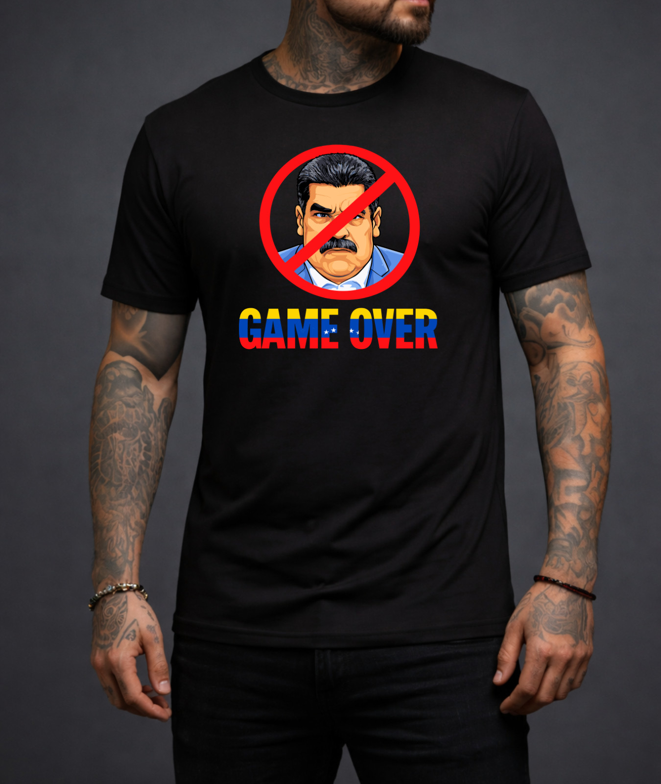 Venezuela Shirt Abajo Fuera Anti Maduro Protest Unisex Game Over Men T-shirt gallery