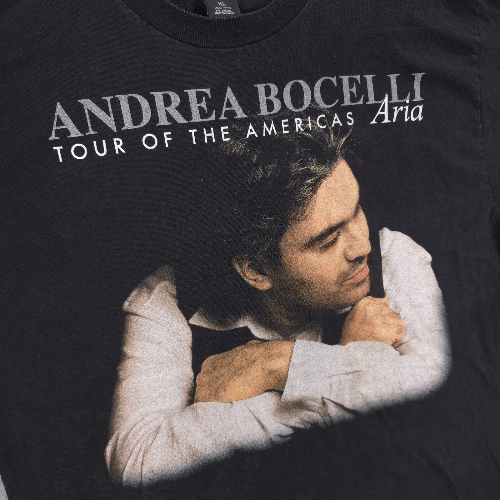 Andrea Bocelli Tour of the Americas Aria Tenor Opera Music Promo Shirt Mens XL gallery