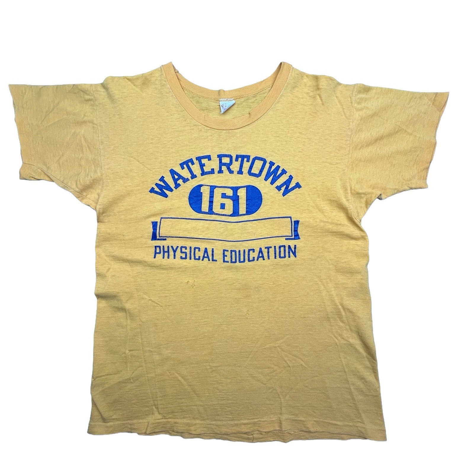 50s Champion Shirt Running Man Watertown Phys ed Vintage Men’s Medium