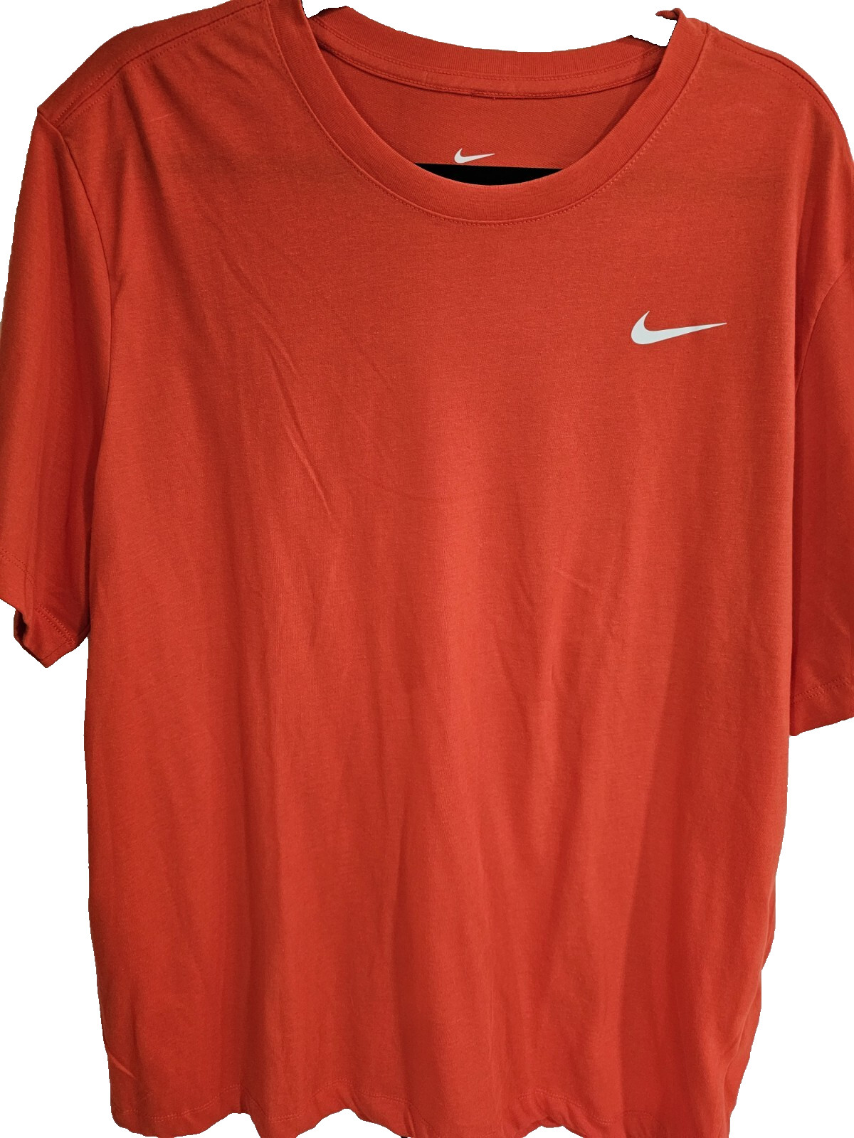 Mens NIKE Shirt NEW Burnt Orange Short Sleeve Size XL