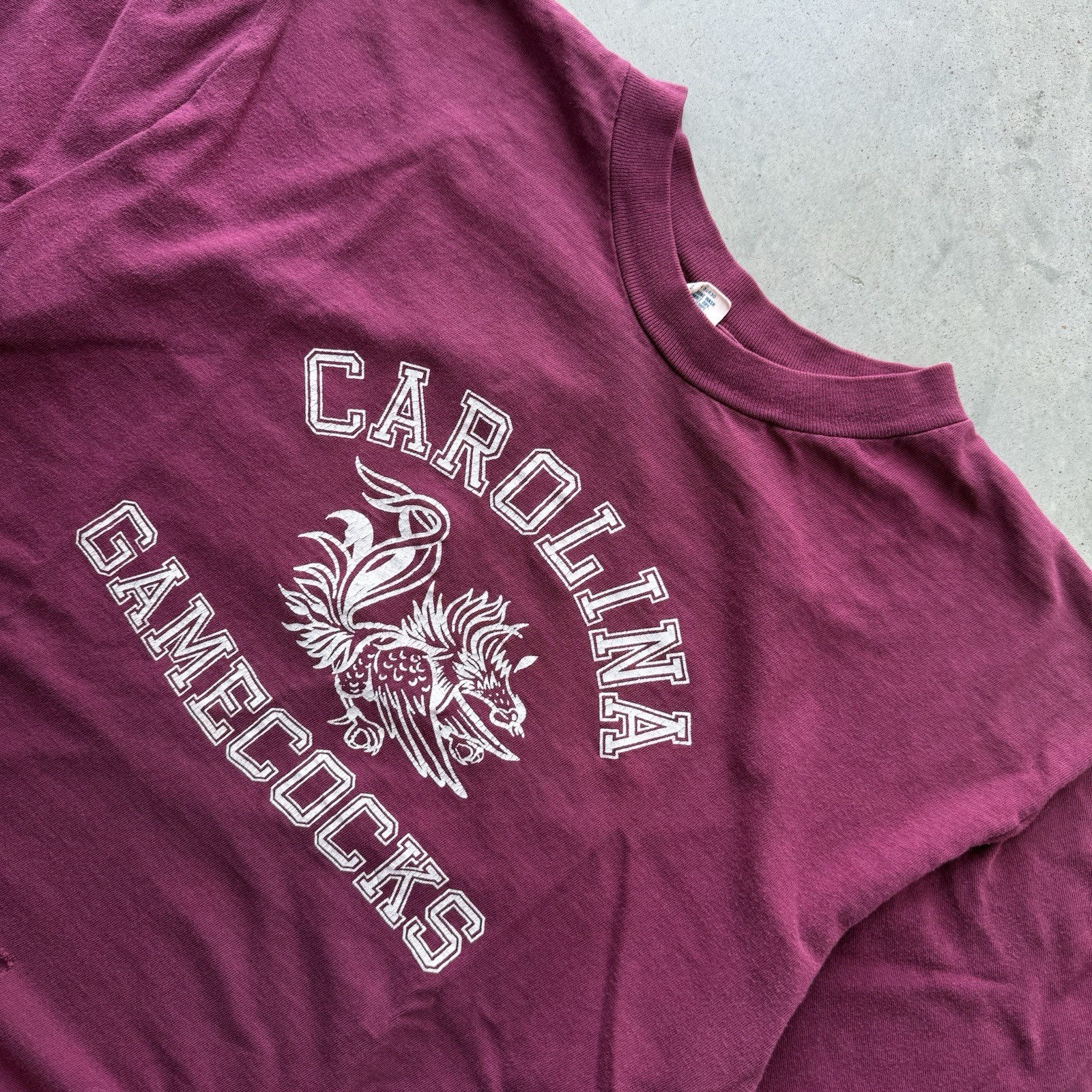 Vintage 80’s University of South Carolina Gamecocks T-shirt Size XL College Rare gallery