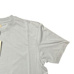 Ruxen Silver Gray Distressed Collar Short Sleeve Crew Neck TShirt Size Small