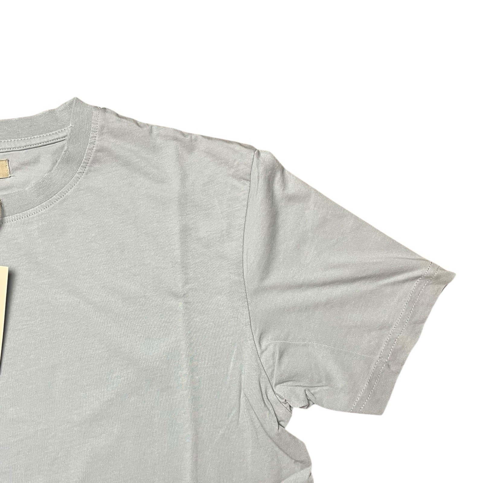 Ruxen Silver Gray Distressed Collar Short Sleeve Crew Neck TShirt Size Small gallery