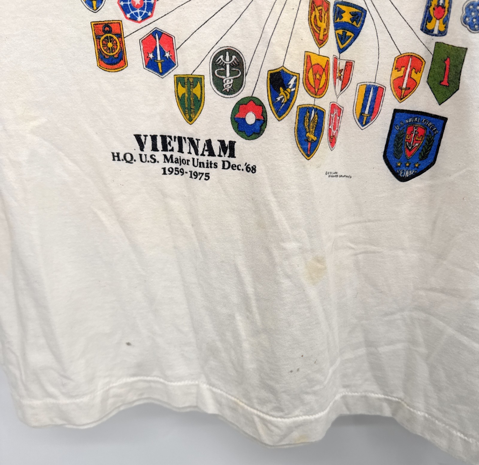 Vintage Screen Stars Vietnam War T-Shirt Sz XL SEE MEASUREMENTS gallery
