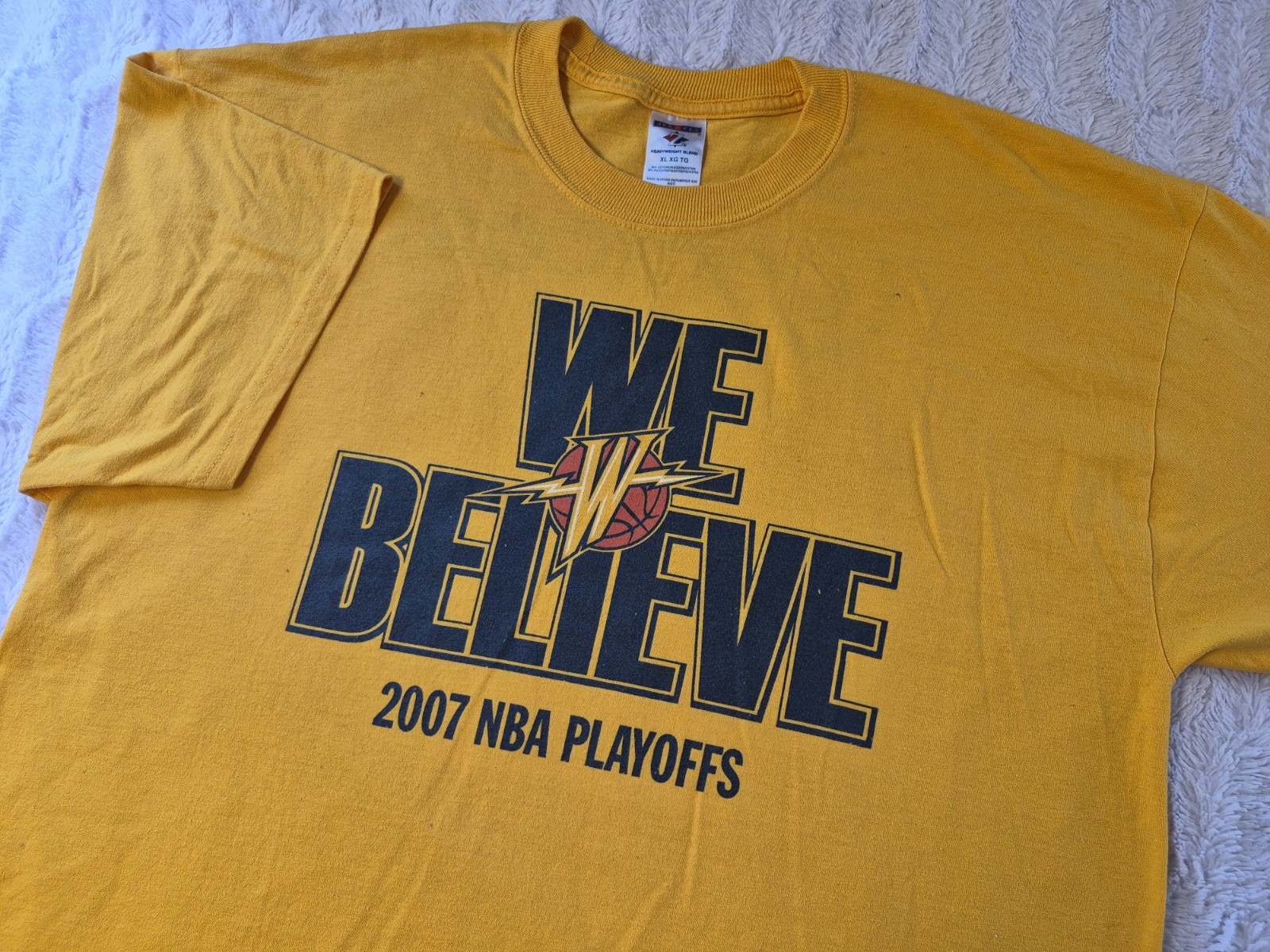 Vintage Golden State Warriors 'We Believe' T-Shirt Men's XL 2007 NBA Playoffs gallery
