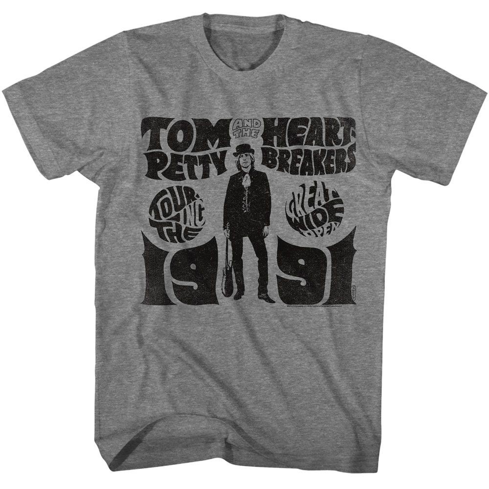 Tom Petty – Touring Tgwo 91 – American Classics – Heather Gray Adult Short Sleev