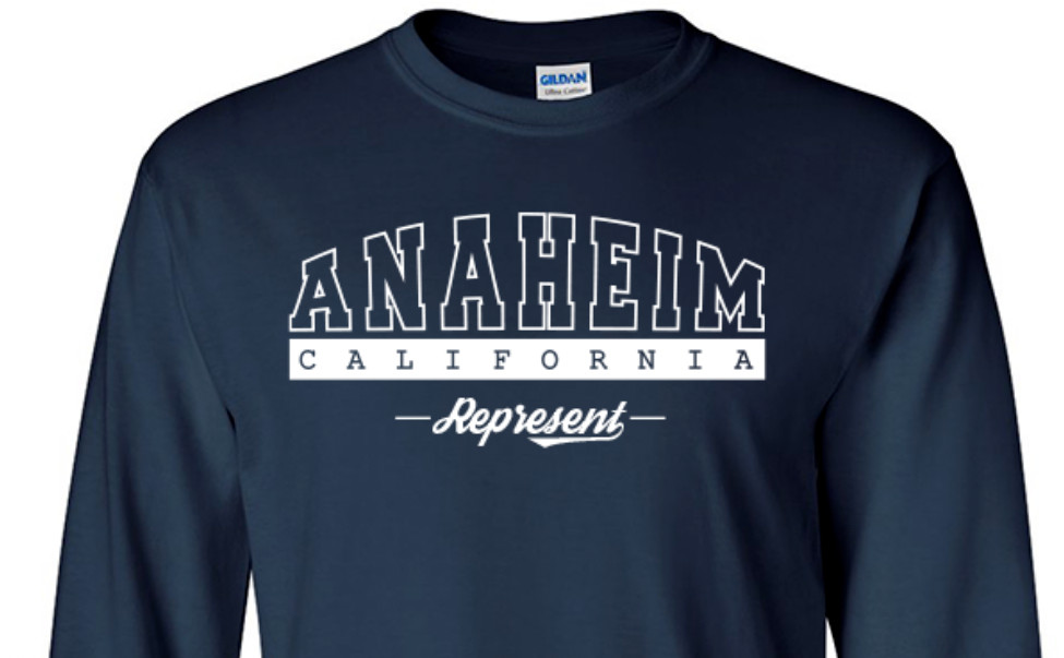 Anaheim California State T-Shirt Long Sleeve Graphic Tees Unisex apparel Design gallery