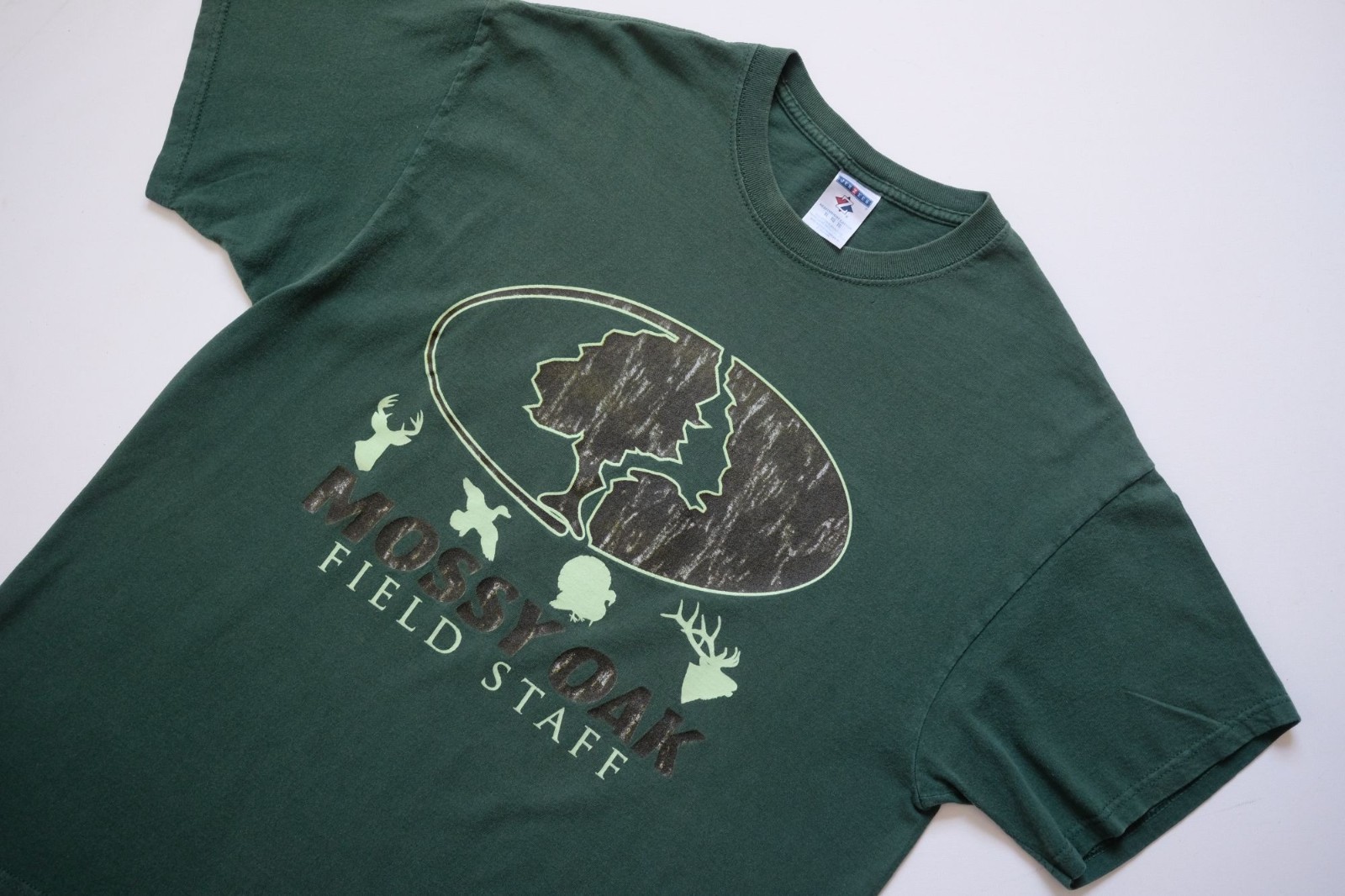 FRUIT OF THE LOOM VTG Y2K RETRO MOSSY OAK FIELD STAFF OUTDOOR HUNTING T SHIRT XL gallery