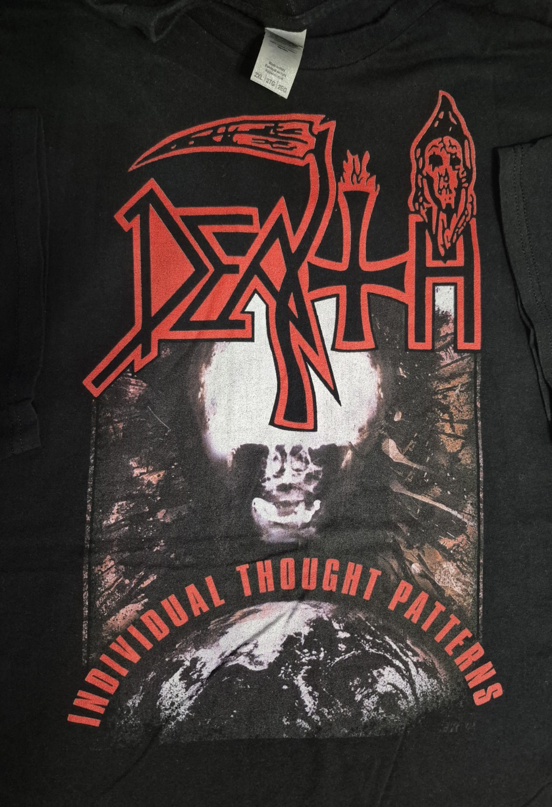 DEATH Individual Thought Patterns Metal T Shirt Size 2XL. Progressive Chuck