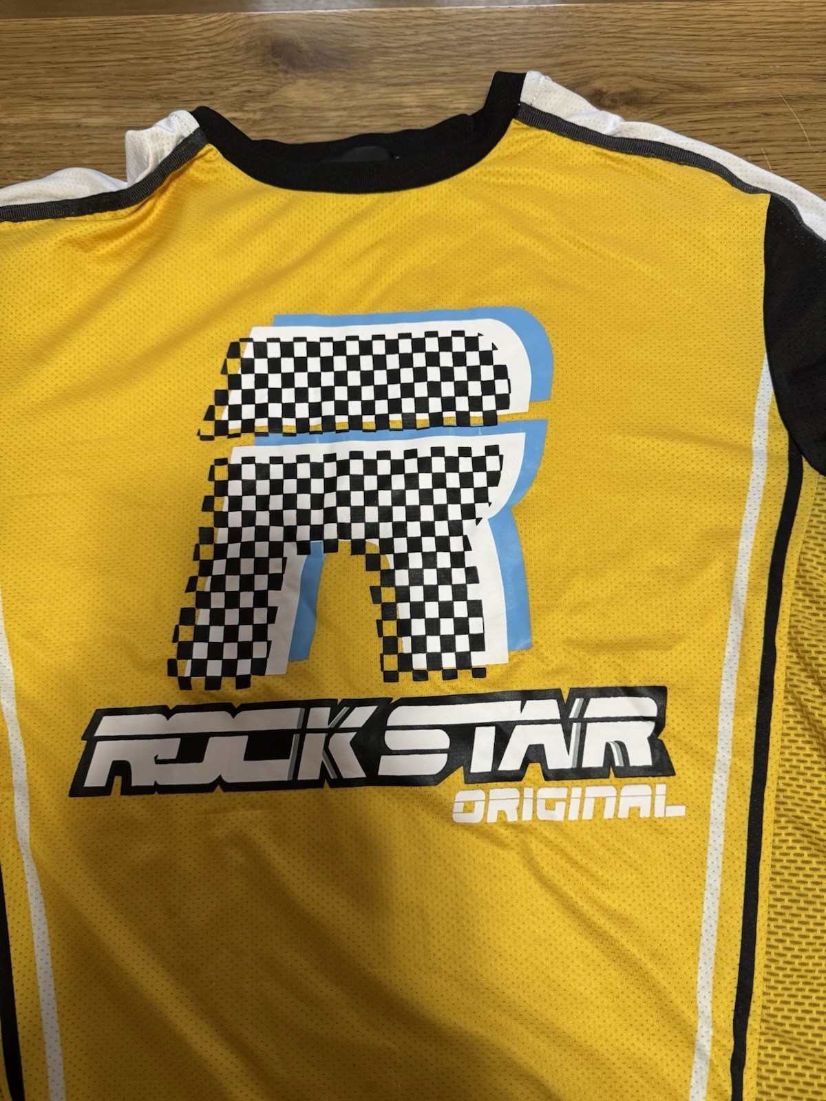 Rockstar Original Jersey Style Short Sleeve Shirt Size Large Mesh Blended Fabric gallery
