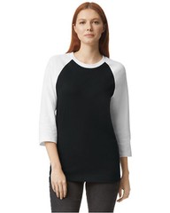 American Apparel 2003CVC Unisex Cotton/Polyester CVC Raglan Stylish T-Shirt