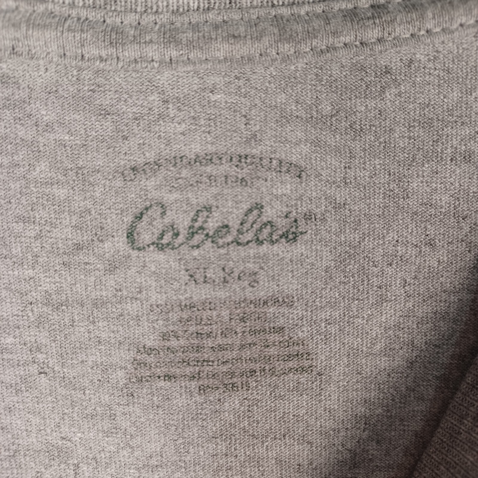 Cabelas Mens Gray T-Shirt Size XL Hunting Camping Outdoor Elk Deer Mountains gallery