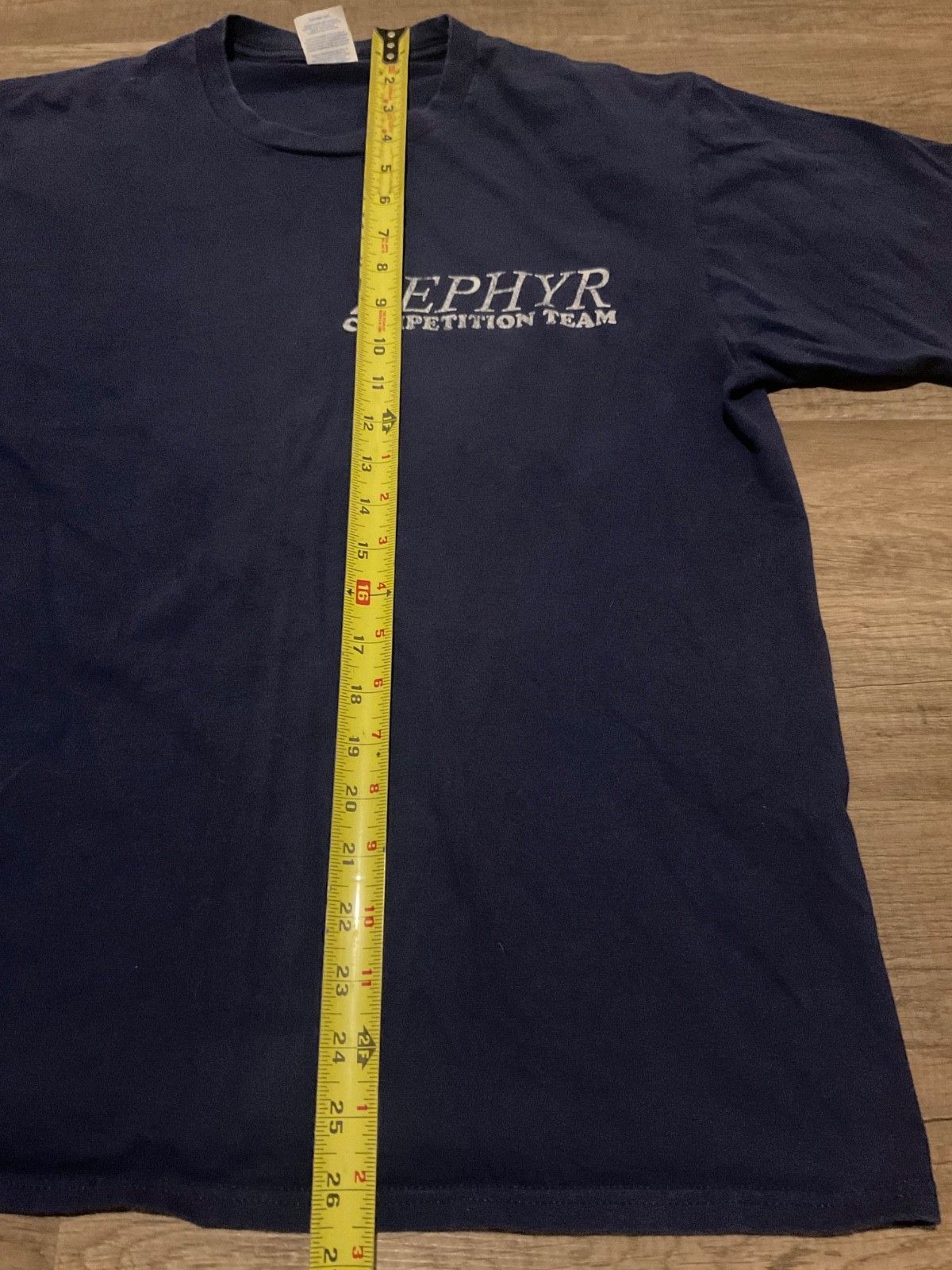ZEPHYR COMPETITION TEAM GRAPHIC T-SHIRT ( MENS M ) DARK BLUE PREOWNED gallery