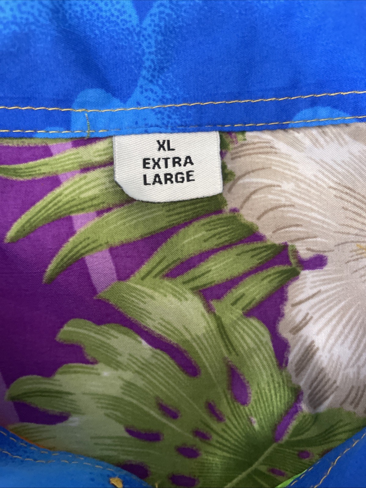 Cringe Clothing Hawaiian Shirt Colourful Palm Tree Island Summer Shirt Size XL gallery