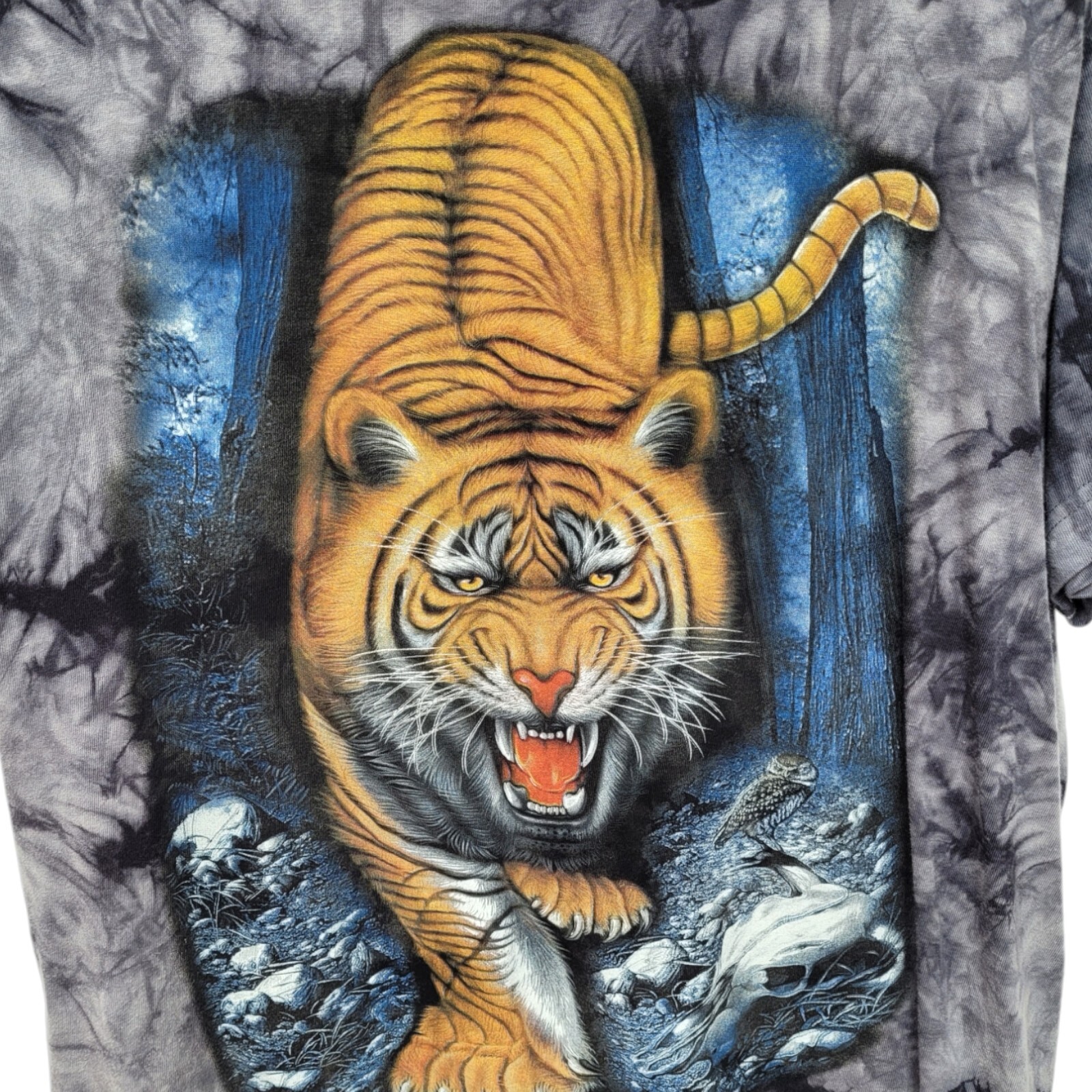Retro Tiger Tye Dye T-Shirt Animal Print - Size M gallery