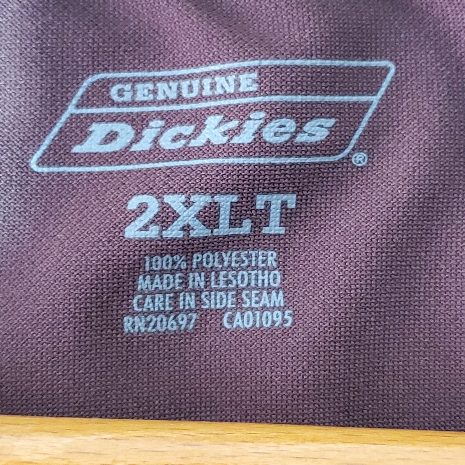 Genuine Dickies T-Shirt Men's 2XLT Brown Pocket Short Sleeve Work Tee gallery