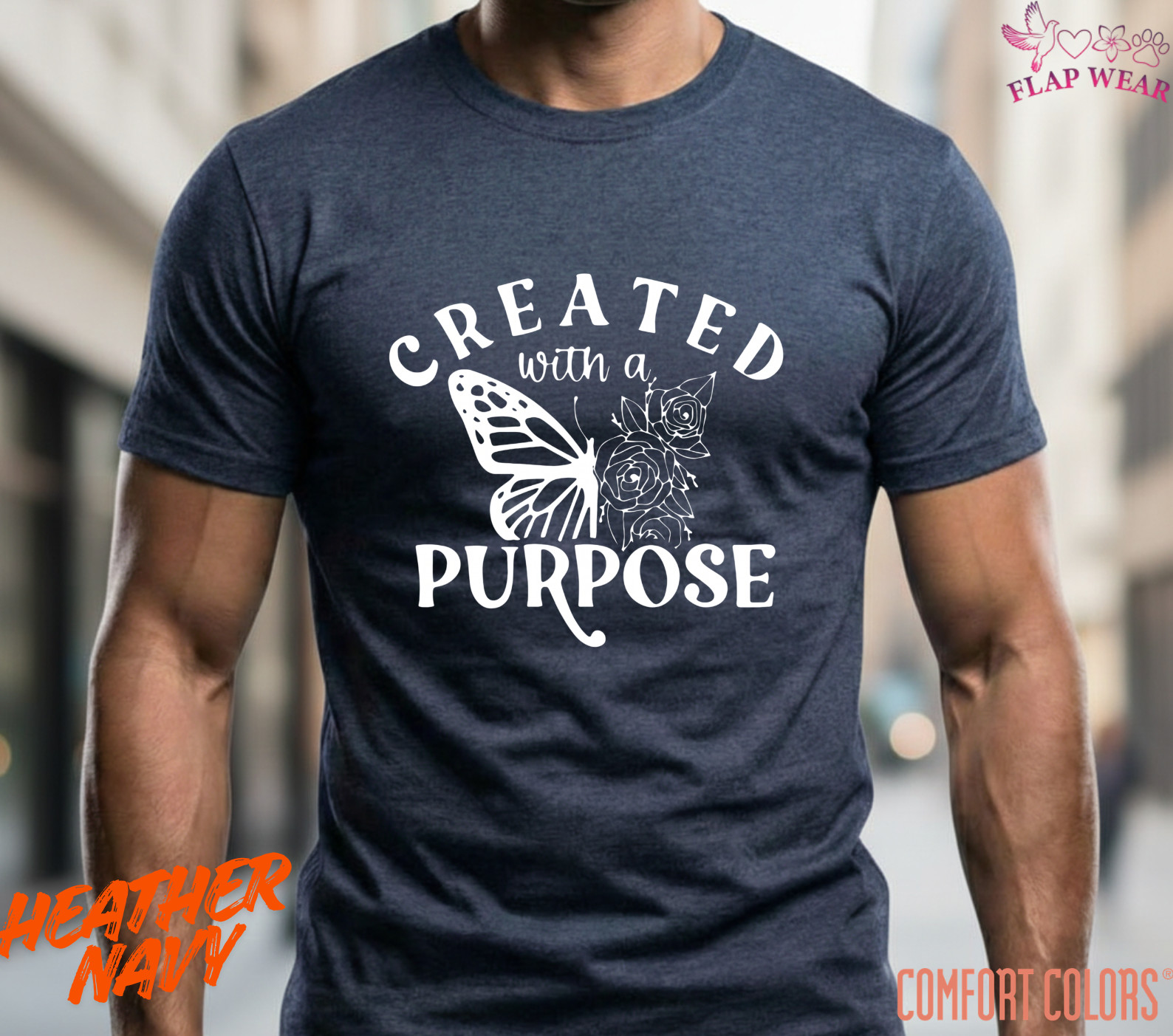 Unisex Created With A Purpose T-Shirt, Men T shirt,Women T shirt Gift Christian gallery