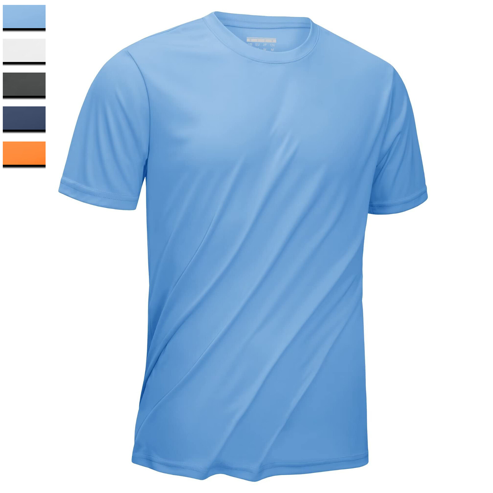 UPF50+ Men's UV Block Short Sleeve T-Shirt Gym Workout Running Sport Quick Dry T gallery