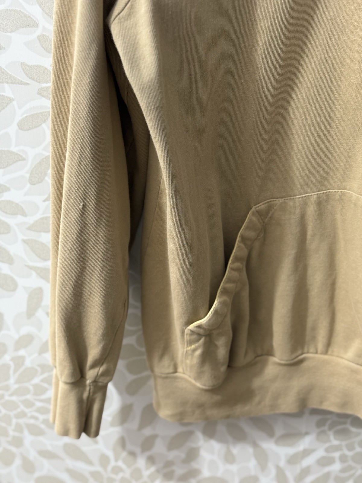 Vintage Boston Traders Men’s L Tan Polo Pullover Sweatshirt Kangaroo Pocket gallery