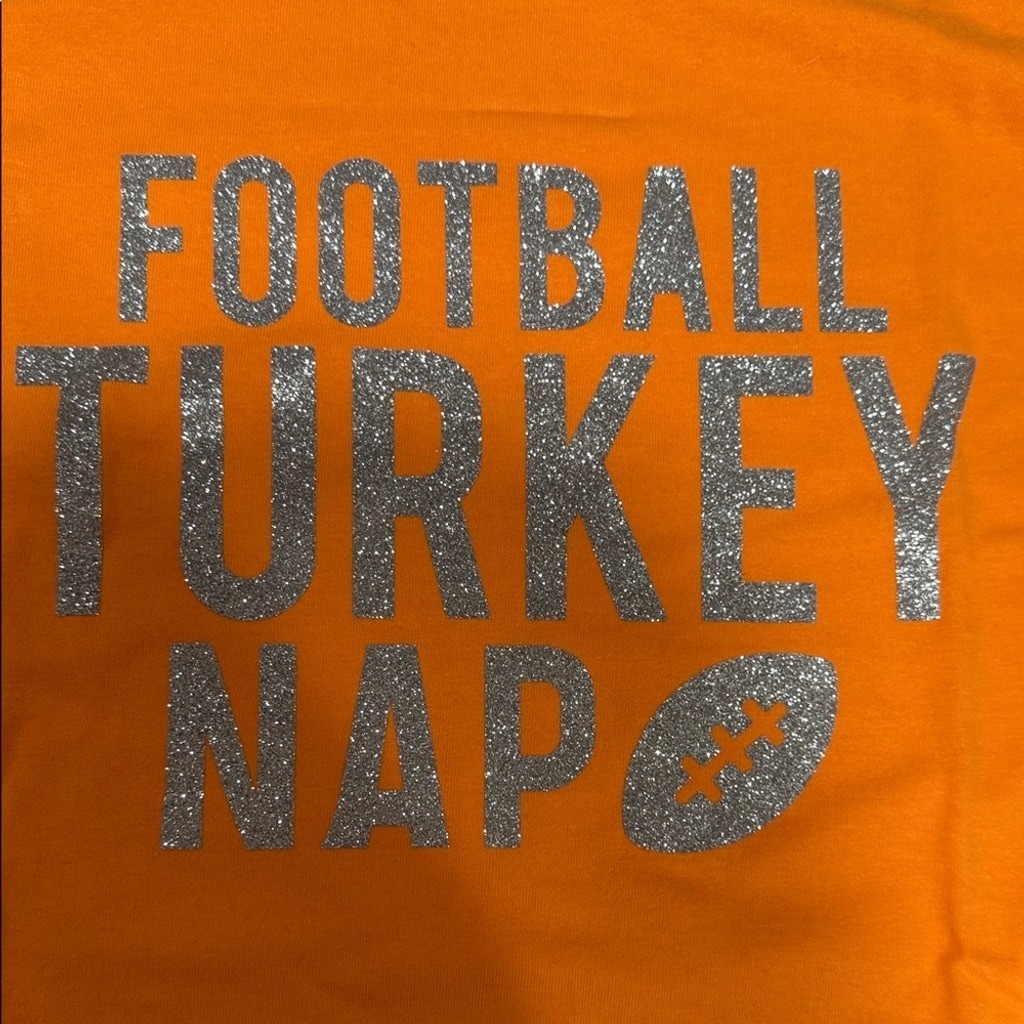 Orange Turkey Football Nap T-Shirt gallery