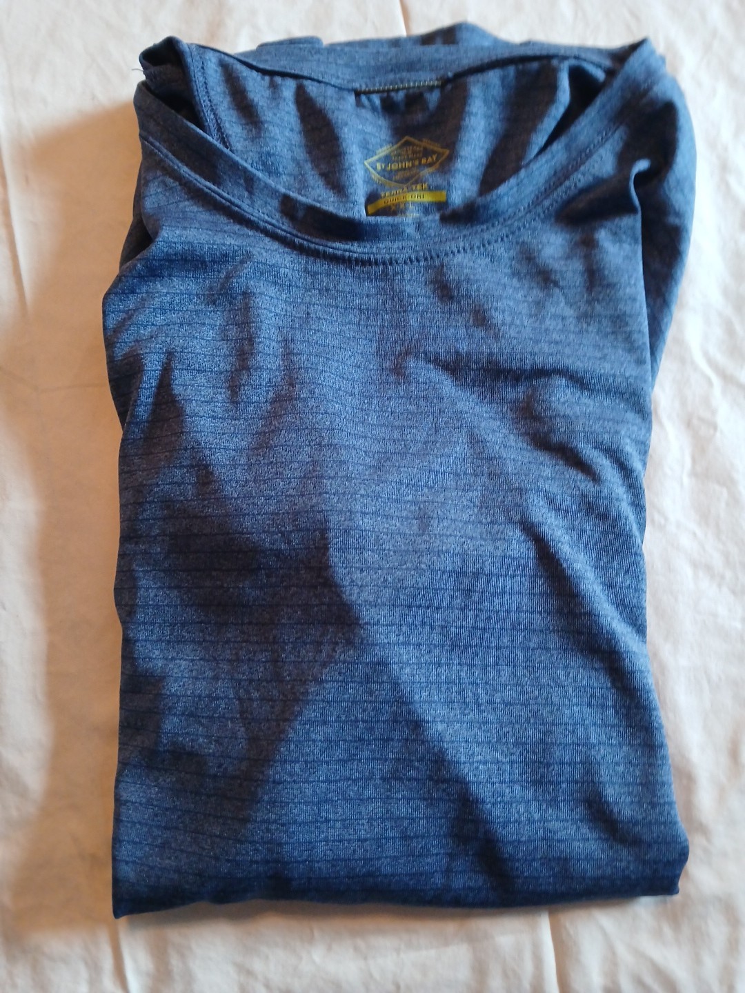 St. John’s Bay Quick Dri Easy Care Short Sleeve Crew Neck T Shirt Gray Men's 2XL gallery