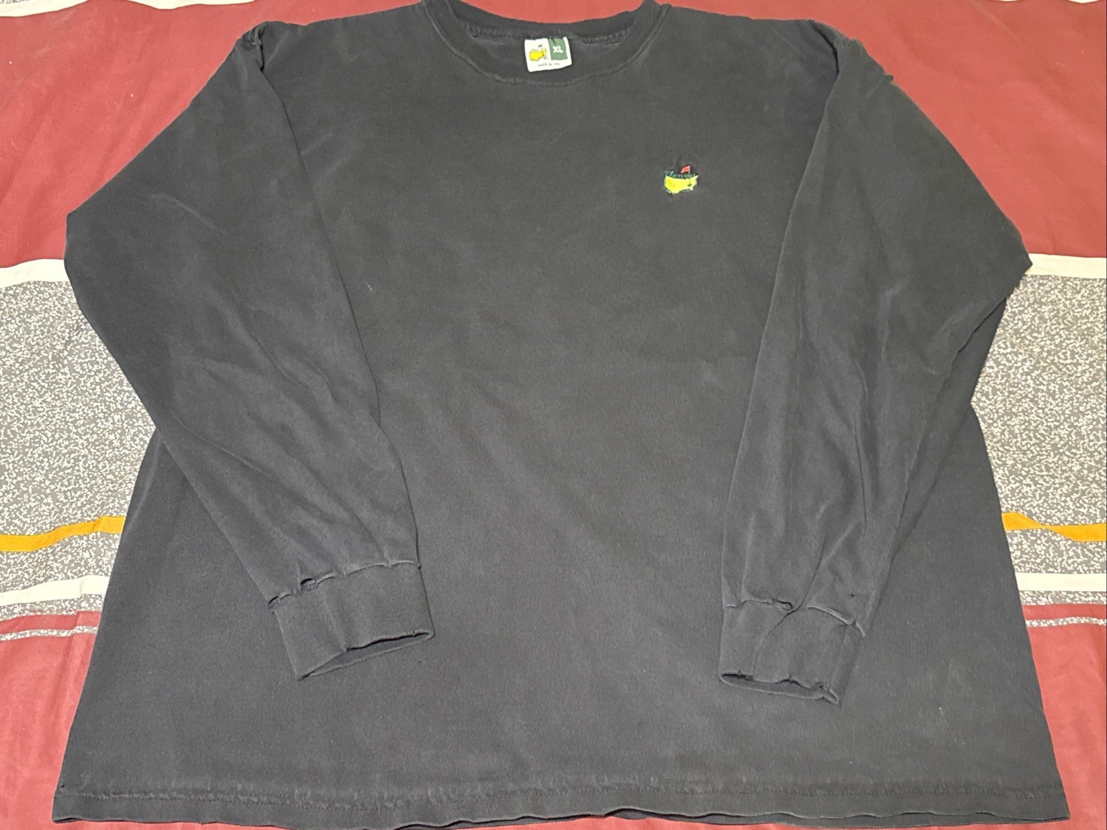 VTG MASTERS LS T-SHIRT~Heavy Duty~XL~Made in USA~Black~Masters Golf Tournament