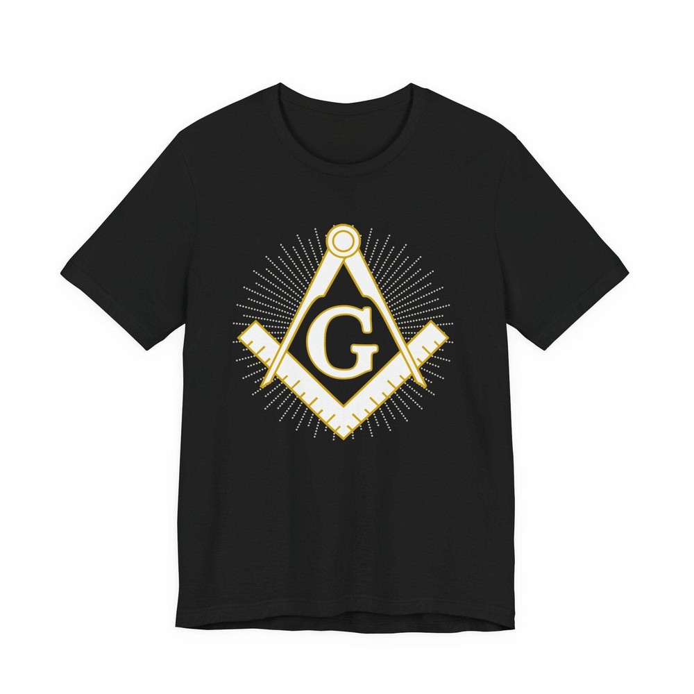 Masonic Square and Compass T-Shirt – Freemasonry Symbol Graphic Tee