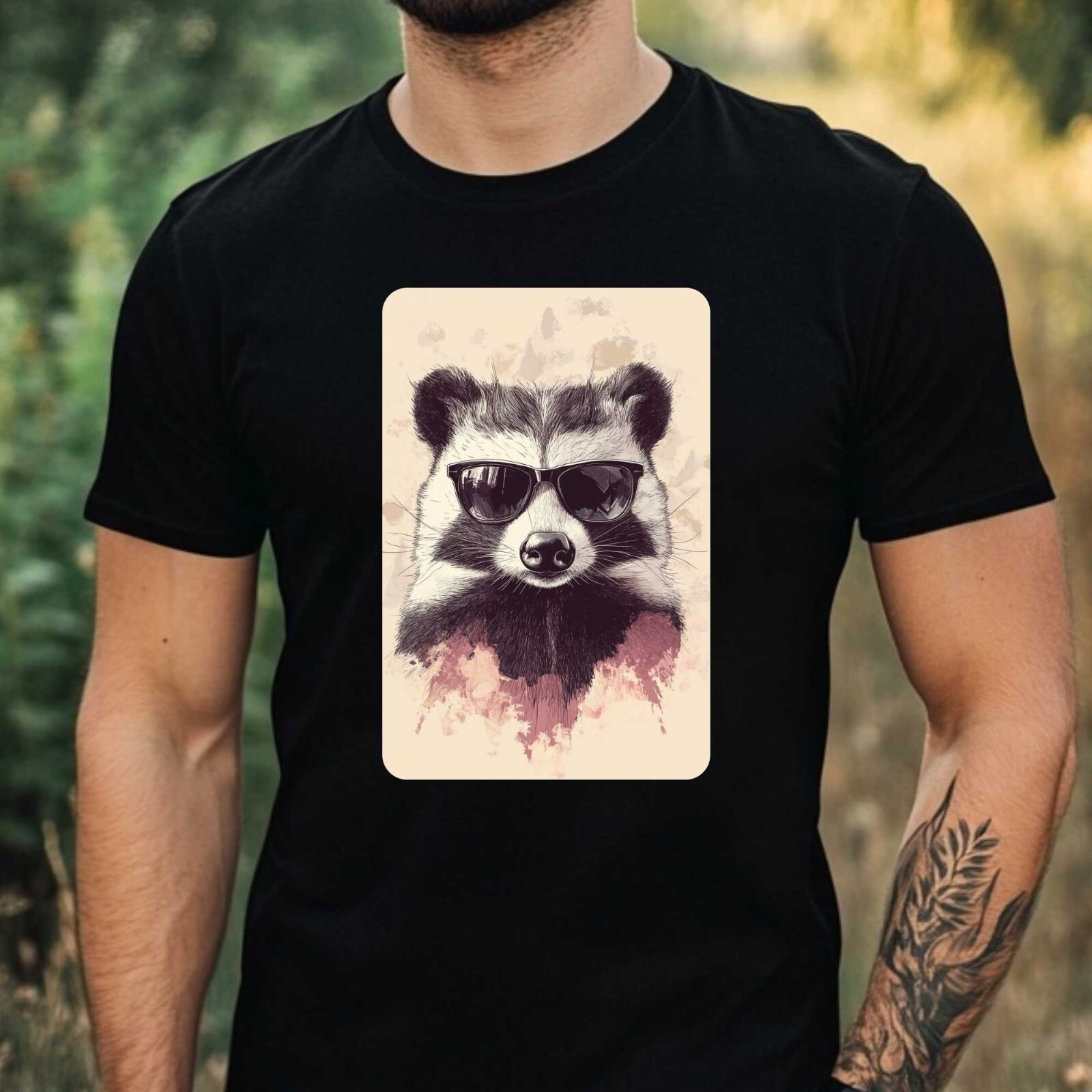 Badger Men’s Sunglasses Cotton T-Shirt Size XS to 5XL