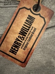 NWT Men’s Henry & William NY Side Zipper Kangaroo Pocket Shirt Size L $40 MSRP