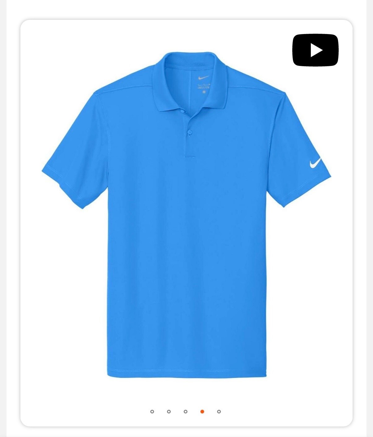 Mens Nike Blue Golf Polo gallery