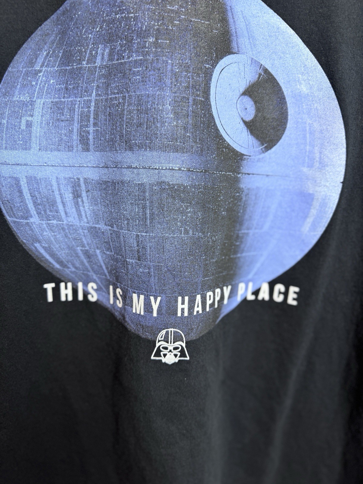 Star Wars Darth Vader Death Star Graphic Tee Shirt Mad Engine Men L Black gallery