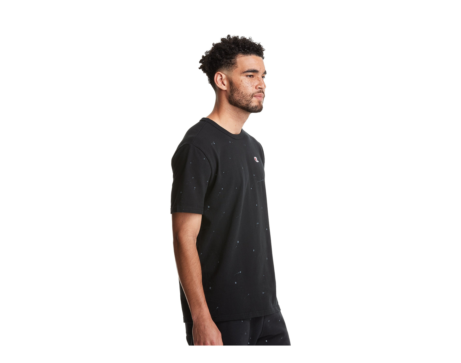 Champion C-Life Heritage Paint Splatter SS Black Tee T25969-549967-A82C gallery