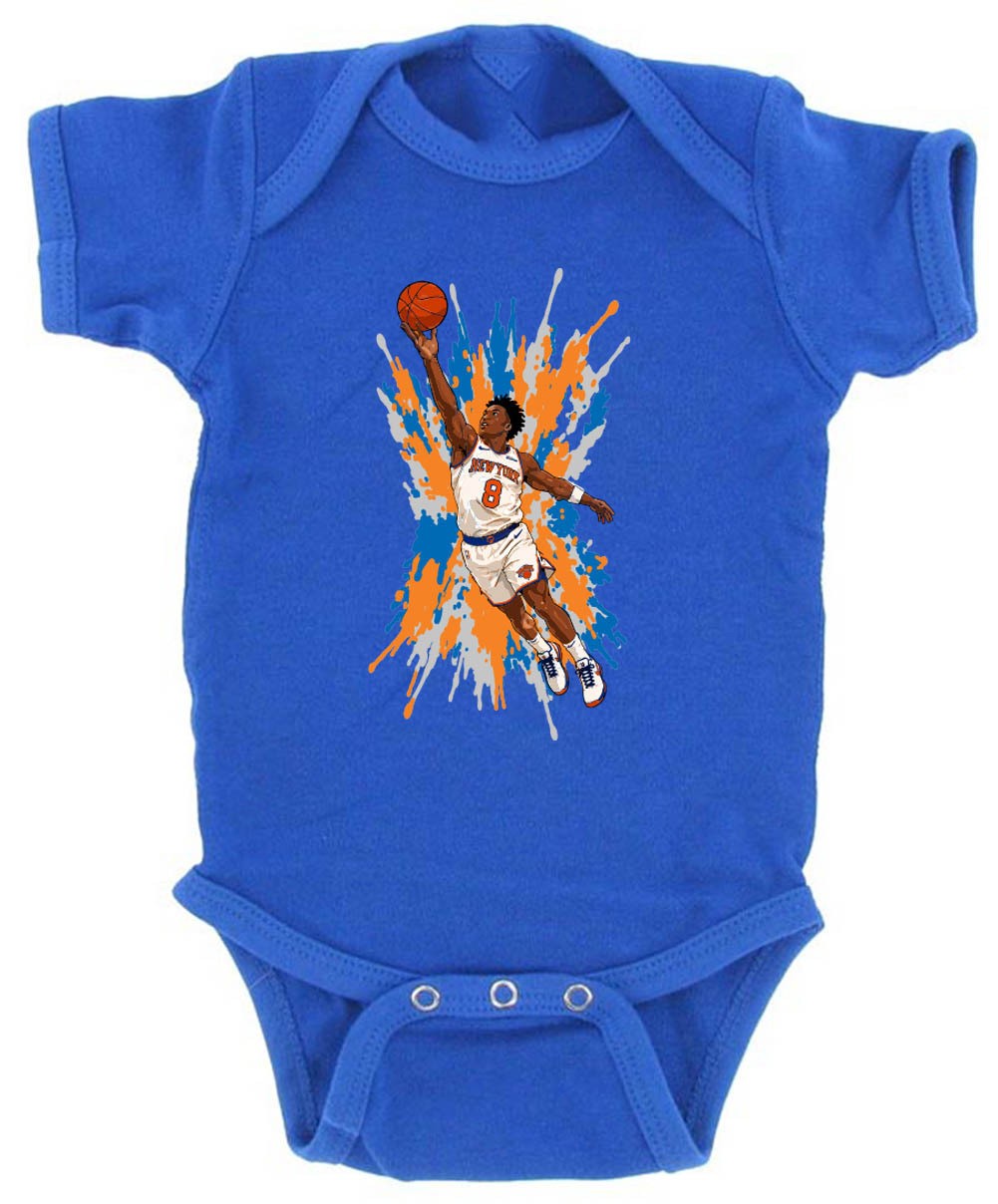 OG Anunoby Spray Paint Knicks Tip In Creeper Romper One Piece BABY Newborn