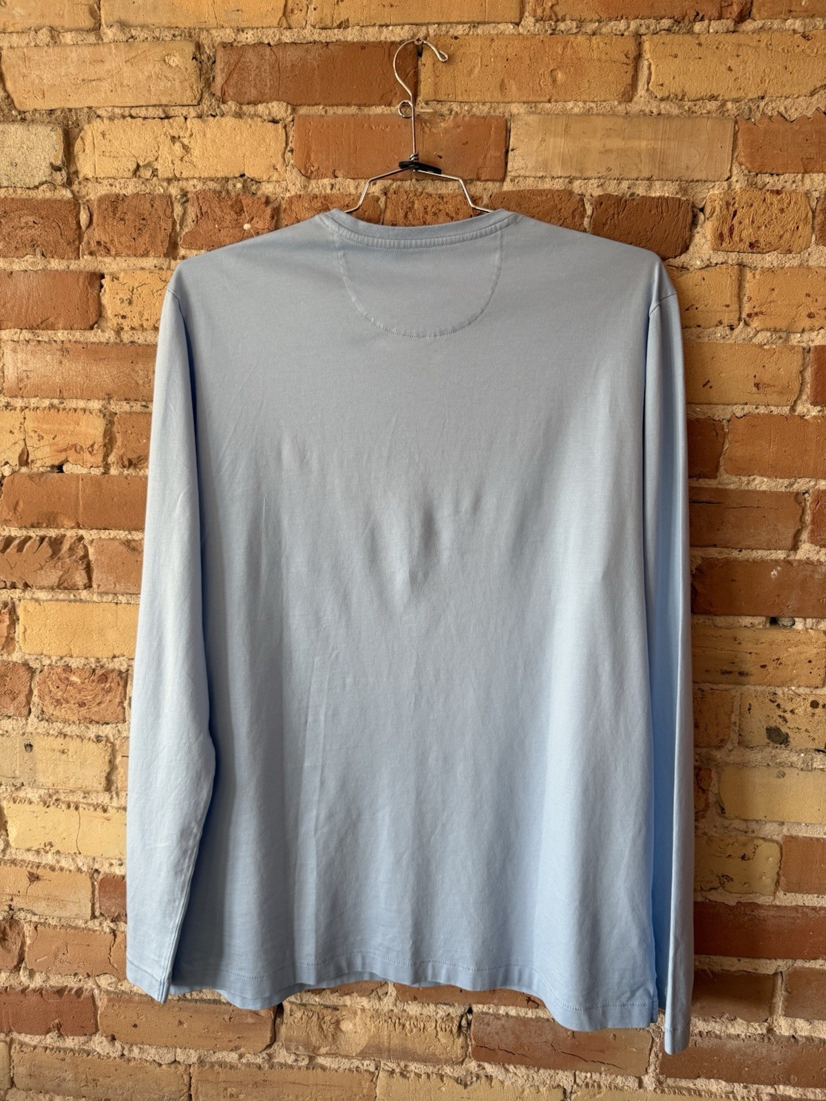 Tommy Bahama Light Sky New Bali Skyline Crew-Neck Long Sleeve Pocket Shirt LT gallery