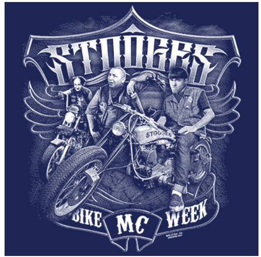 T-SHIRT--THREE STOOGES-BIKE WEEK gallery