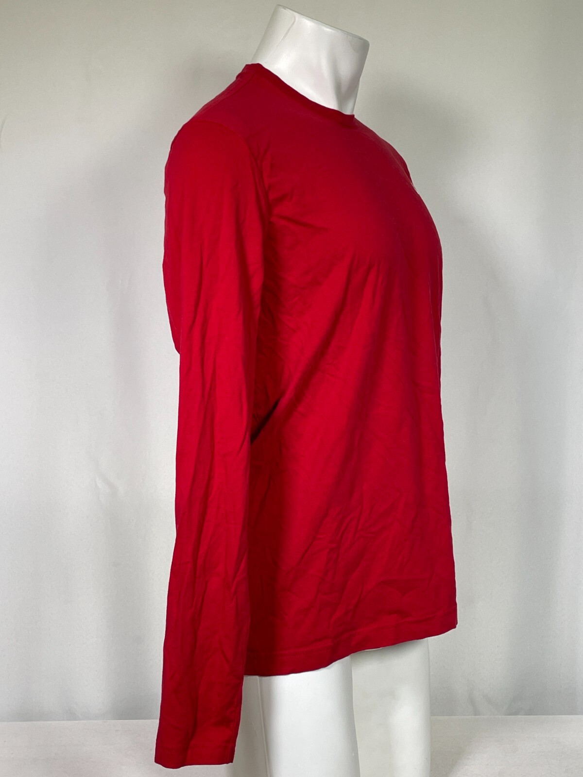 Apple Store Red Long Sleeve Employee Official Logo T-Shirt Men's MEDIUM gallery