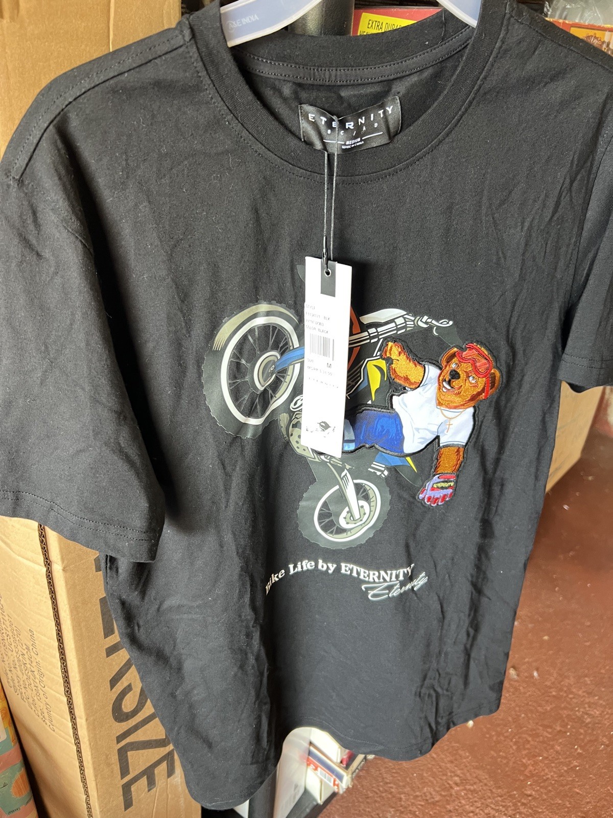 ETERNITY BC/AD Men`s T-shirt Size Medium 100%AUTHENTIC Bike life gallery