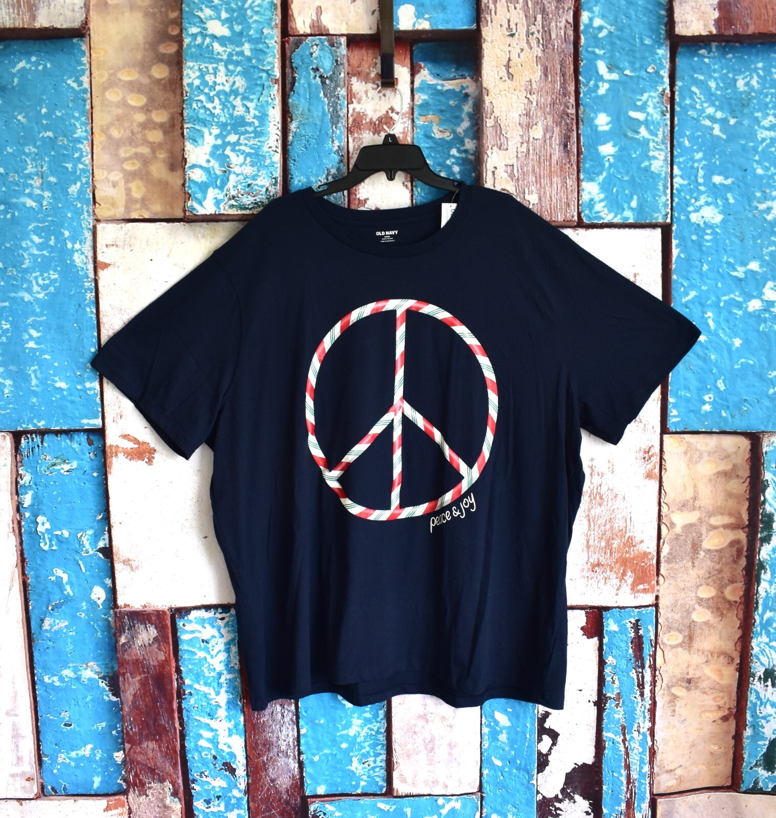 Men's Old Navy Soft-Washed Crewneck Graphic T-Shirt XXXXLARGE In The Navy NEW gallery