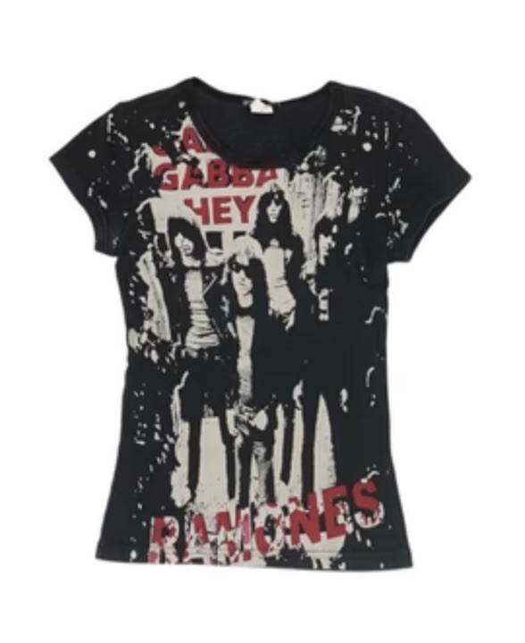 Vintage Ramones Gabba Gabba Hey Shirt Glamhead Labeled Medium But See Pics