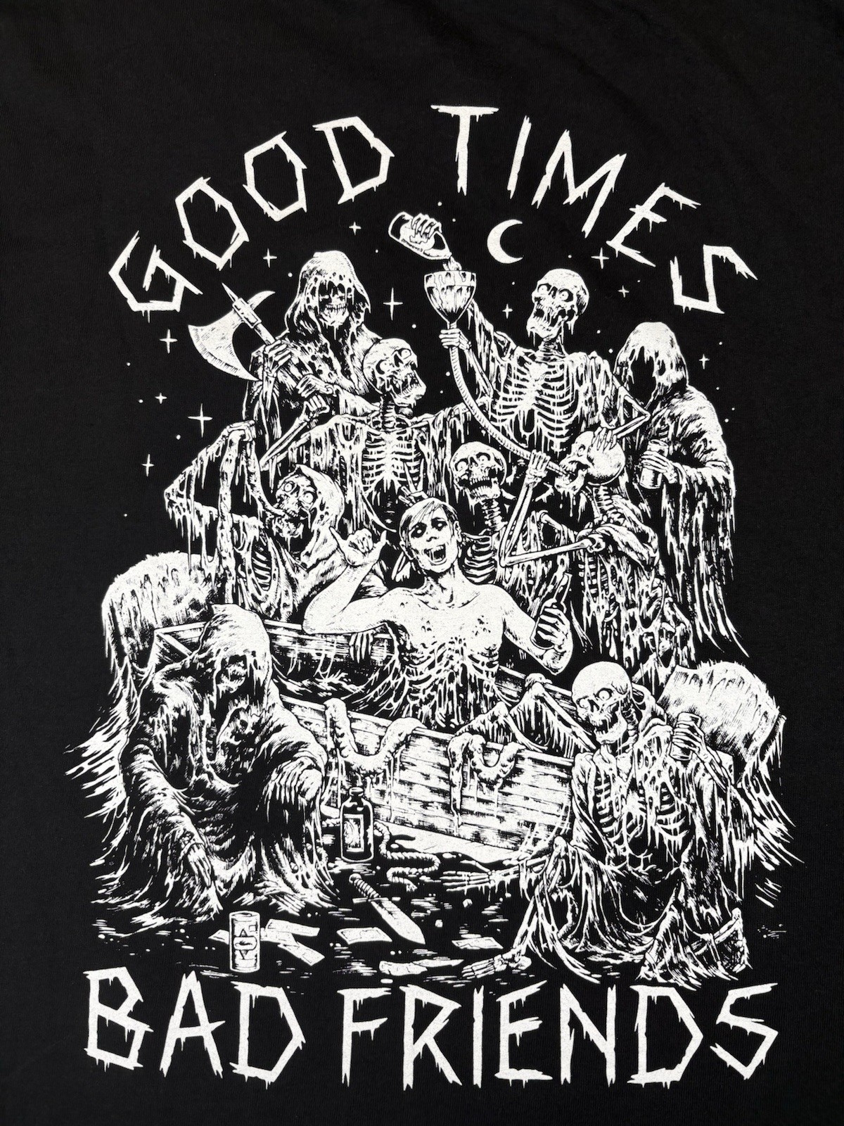 Lurking Class by Sketchy Tank x Stikker Good Times Bad Friends LS Shirt Black L gallery
