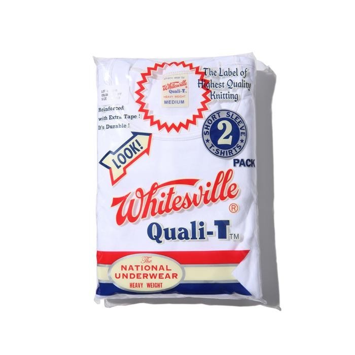 WHITESVILLE 2-PACK T-SHIRT - White [ WV73544 ] Made in Japan gallery