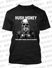Mens 8XL Greystone Custom Big & Tall Tee Shirt Hush Money Streetwear Tshirt