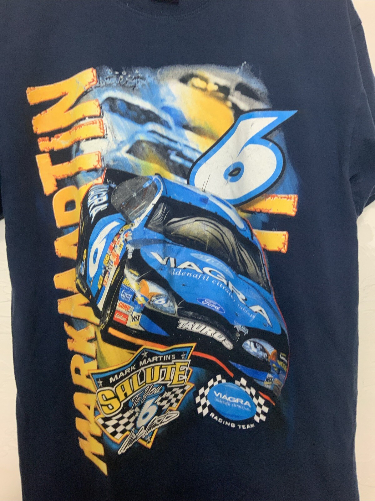 Vintage Mark Martin Ford Racing Y2K NASCAR Shirt L Collectible DEADSTOCK gallery