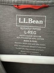 LL Bean Tshirt Katahdin Mountain Logo Men’s Large Gray Slightly Fitted